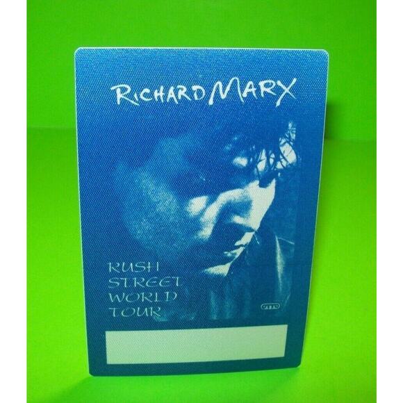 Richard Marx Rush Street World Backstage Pass Concert Tour Original '92 Pop Rock - Picture 1 of 12